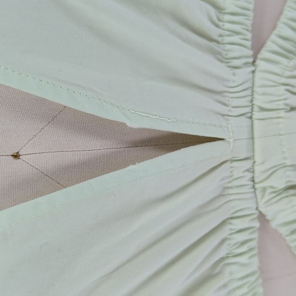 Zara V Neck Midi Dress Seafoam Green M poplin cottagecore preppy minimalist - Picture 12 of 12